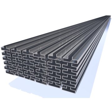 OMwall Profil, Aluminium blank, aus 6 Meter Längen