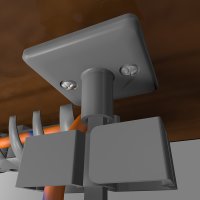 OMsolid® Kabelführung "KF130" schwarz für Stehtisch