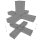 SV25KA, Steckverbinder: Kreuz mit Abgang f&uuml;r Rohr 25x25x1,5mm