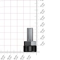 T 20, M10 x 20 mm, Stellfuß mit Gewindeschraube