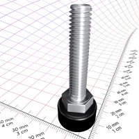 T 20, M8 x 40 mm, Stellfuß mit Gewindeschraube