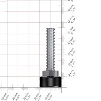 T 20, M8 x 40 mm, Stellfuß mit Gewindeschraube