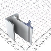 OMfloat Profil Ral 9016 - weiß pulverbeschichtet