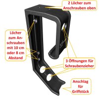 OMsolid®  Tape50mount - Wandhalter für Packband-Abroller weiß